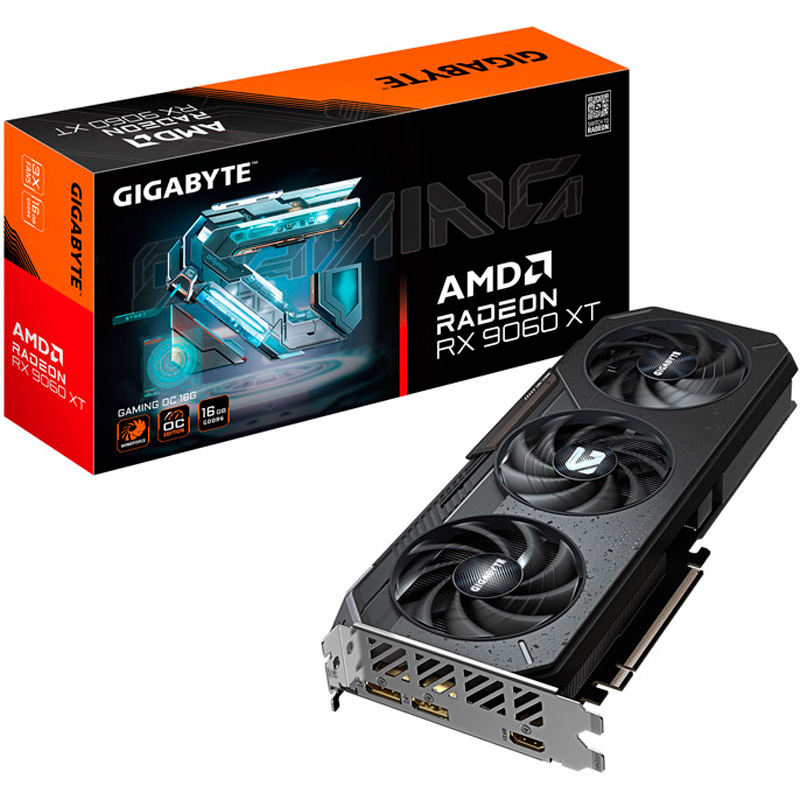 Tarjeta Gráfica Gigabyte AMD Radeon RX 9060 XT Gaming OC 16GB GDDR6