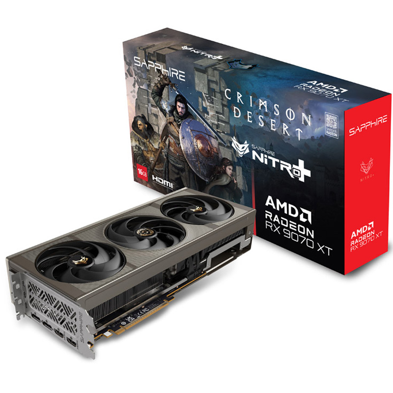 Tarjeta Gráfica Sapphire Nitro+ AMD Radeon RX 9070 XT Crimson Desert Version Gaming OC 16GB GDDR6
